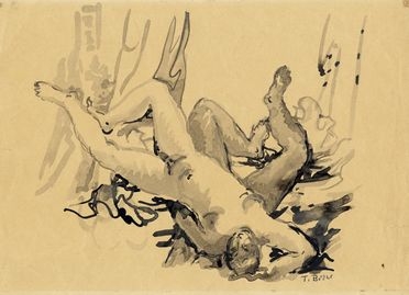  Tomaso Buzzi  (Sondrio, 1900 - Rapallo, 1981) : Nudi.  - Auction Graphics & Books - Libreria Antiquaria Gonnelli - Casa d'Aste - Gonnelli Casa d'Aste