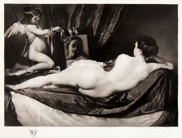  Thomas Hamilton Crawford  (1860 - 1948) : Venere e Cupido (da Velaquez).  - Asta Grafica & Libri - Libreria Antiquaria Gonnelli - Casa d'Aste - Gonnelli Casa d'Aste