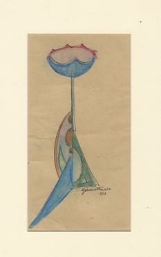  Ugo Giannattasio  (Roma, 1888 - Torino, 1958) : Composizione futurista.  - Auction Graphics & Books - Libreria Antiquaria Gonnelli - Casa d'Aste - Gonnelli Casa d'Aste