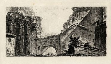  Giovanni Battista Piranesi  (Mogliano Veneto, 1720 - Roma, 1778) : Foro di Augusto.  - Auction Graphics & Books - Libreria Antiquaria Gonnelli - Casa d'Aste - Gonnelli Casa d'Aste