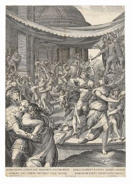  Aegidius Sadeler II  (Anversa, 1570 - Praga, 1629) : Il ratto delle Sabine.  - Auction Graphics & Books - Libreria Antiquaria Gonnelli - Casa d'Aste - Gonnelli Casa d'Aste