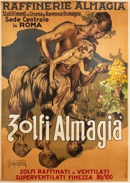  Adolf Hohenstein  (Pietroburgo, 1854 - Bonn, 1928) : Zolfi Almagi.  - Auction Graphics & Books - Libreria Antiquaria Gonnelli - Casa d'Aste - Gonnelli Casa d'Aste