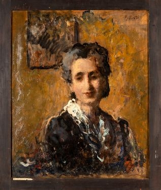  Arturo Rietti  (Trieste, 1863 - Fontaniva, 1943) : Ritratto femminile.  - Asta Grafica & Libri - Libreria Antiquaria Gonnelli - Casa d'Aste - Gonnelli Casa d'Aste