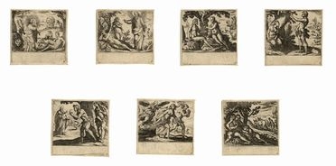  Antonio Tempesta  (Firenze, 1555 - Firenze, 1630) : Creazione e caduta dell'uomo.  - Asta Grafica & Libri - Libreria Antiquaria Gonnelli - Casa d'Aste - Gonnelli Casa d'Aste