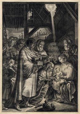  Giacomo Piccini  (1619) : Adorazione dei Magi.  - Auction Graphics & Books - Libreria Antiquaria Gonnelli - Casa d'Aste - Gonnelli Casa d'Aste