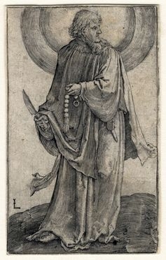  Lucas Van Leyden  (Leida,, 1494 - 1533) : San Bartolomeo.  - Auction Graphics & Books - Libreria Antiquaria Gonnelli - Casa d'Aste - Gonnelli Casa d'Aste