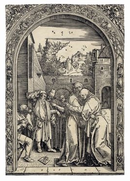  Albrecht Dürer  (Norimberga, 1471 - Norimberga, 1528) : Incontro di Gioacchino e Anna alla porta aurea.  - Auction Graphics & Books - Libreria Antiquaria Gonnelli - Casa d'Aste - Gonnelli Casa d'Aste