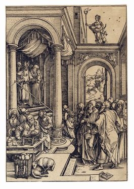  Albrecht Dürer  (Norimberga, 1471 - Norimberga, 1528) : Presentazione della Vergine al tempio.  - Asta Grafica & Libri - Libreria Antiquaria Gonnelli - Casa d'Aste - Gonnelli Casa d'Aste