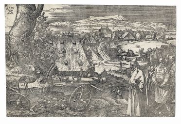  Albrecht Dürer  (Norimberga, 1471 - Norimberga, 1528) : Paesaggio con cannone (Il grande cannone).  - Asta Grafica & Libri - Libreria Antiquaria Gonnelli - Casa d'Aste - Gonnelli Casa d'Aste