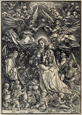  Albrecht Dürer  (Norimberga, 1471 - Norimberga, 1528) : Maria regina degli angeli.  - Asta Grafica & Libri - Libreria Antiquaria Gonnelli - Casa d'Aste - Gonnelli Casa d'Aste