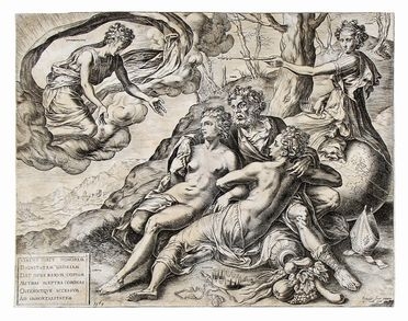  Cornelis Cort  (Hoorn, 1533 - Roma, 1578) : Le ricompense immortali della Virt.  - Asta Grafica & Libri - Libreria Antiquaria Gonnelli - Casa d'Aste - Gonnelli Casa d'Aste