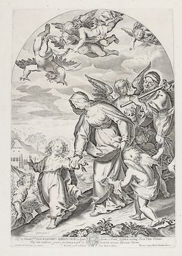  Raffaello Guidi  (Firenze, 1540 - 1613) : Ritorno dalla fuga in Egitto.  - Auction Graphics & Books - Libreria Antiquaria Gonnelli - Casa d'Aste - Gonnelli Casa d'Aste