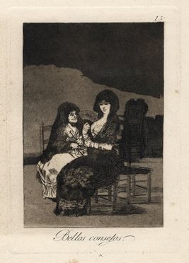  Francisco Goya y Lucientes  (Fuendetodos,, 1746 - Bordeaux,, 1828) : Bellos consejos.  - Asta Grafica & Libri - Libreria Antiquaria Gonnelli - Casa d'Aste - Gonnelli Casa d'Aste