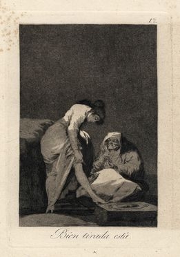  Francisco Goya y Lucientes  (Fuendetodos,, 1746 - Bordeaux,, 1828) : Bien tirada est.  - Auction Graphics & Books - Libreria Antiquaria Gonnelli - Casa d'Aste - Gonnelli Casa d'Aste