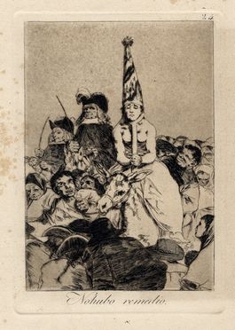  Francisco Goya y Lucientes  (Fuendetodos,, 1746 - Bordeaux,, 1828) : Nohubo remedio.  - Asta Grafica & Libri - Libreria Antiquaria Gonnelli - Casa d'Aste - Gonnelli Casa d'Aste
