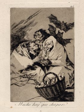  Francisco Goya y Lucientes  (Fuendetodos, 1746 - Bordeaux, 1828) : Mucho hay que chupar.  - Asta Grafica & Libri - Libreria Antiquaria Gonnelli - Casa d'Aste - Gonnelli Casa d'Aste
