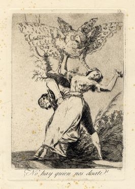  Francisco Goya y Lucientes  (Fuendetodos,, 1746 - Bordeaux,, 1828) : No hay quien nos desate.  - Asta Grafica & Libri - Libreria Antiquaria Gonnelli - Casa d'Aste - Gonnelli Casa d'Aste