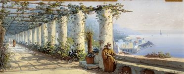  Giacinto Gianni  (1837) : Amalfi.  - Auction Graphics & Books - Libreria Antiquaria Gonnelli - Casa d'Aste - Gonnelli Casa d'Aste
