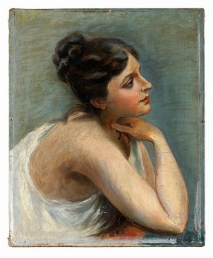  Emma Ciardi  (Venezia, 1879 - 1933) : Autoritratto.  - Auction Graphics & Books - Libreria Antiquaria Gonnelli - Casa d'Aste - Gonnelli Casa d'Aste