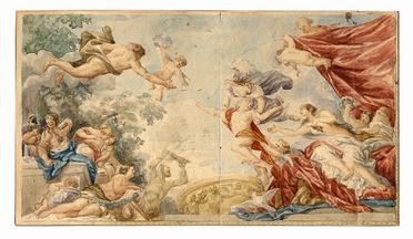  Luigi Sabatelli  (Firenze, 1772 - Milano, 1850) [attribuito a] : Studio per fregio.  - Asta Grafica & Libri - Libreria Antiquaria Gonnelli - Casa d'Aste - Gonnelli Casa d'Aste