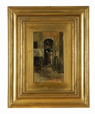  Cesare Ciani  (Firenze, 1854 - 1925) : Vicolo fiorentino.  - Auction Graphics & Books - Libreria Antiquaria Gonnelli - Casa d'Aste - Gonnelli Casa d'Aste