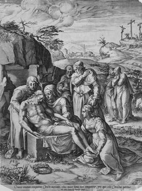  Cornelis Cort  (Hoorn, 1533 - Roma, 1578) : La deposizione di Cristo.  Juraj Julije Klovi?  (1498 - 1578)  - Auction Graphics & Books - Libreria Antiquaria Gonnelli - Casa d'Aste - Gonnelli Casa d'Aste