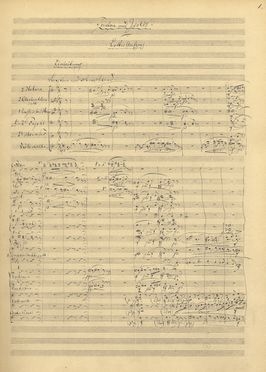  Wagner Richard : Tristan und Isolde (facsimile della partitura autografa). Musica, Musica, Teatro, Spettacolo  - Auction Graphics & Books - Libreria Antiquaria Gonnelli - Casa d'Aste - Gonnelli Casa d'Aste