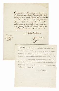  Bonaparte Carlo Luigi Napoleone : Lettera manoscritta con firma autografa.  - Asta Grafica & Libri - Libreria Antiquaria Gonnelli - Casa d'Aste - Gonnelli Casa d'Aste