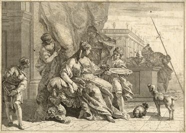  Francesco Salvatore Fontebasso  (Venezia, 1707 - 1769) : Sofonisba.  - Auction Graphics & Books - Libreria Antiquaria Gonnelli - Casa d'Aste - Gonnelli Casa d'Aste