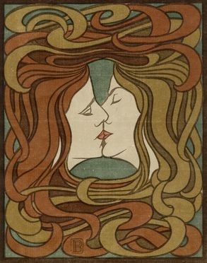  Peter Behrens  (Hamburg, 1868 - Berlin, 1940) : Der Kuss (Il bacio).  - Asta Grafica & Libri - Libreria Antiquaria Gonnelli - Casa d'Aste - Gonnelli Casa d'Aste