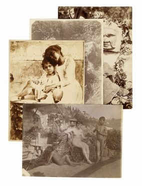  Wilhelm (von) Gloeden  (Wismar, 1856 - Taormina, 1931) : 5 ritratti di bambini e giovani donne.  - Auction Graphics & Books - Libreria Antiquaria Gonnelli - Casa d'Aste - Gonnelli Casa d'Aste