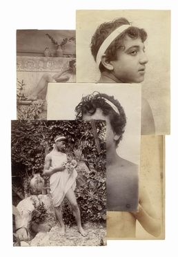  Wilhelm (von) Gloeden  (Wismar, 1856 - Taormina, 1931) : 5 ritratti di giovani ragazzi.  - Auction Graphics & Books - Libreria Antiquaria Gonnelli - Casa d'Aste - Gonnelli Casa d'Aste