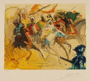  Salvador Dal  (Figueres, 1904 - 1989) : La Bataille de Ttouan.  - Auction Graphics & Books - Libreria Antiquaria Gonnelli - Casa d'Aste - Gonnelli Casa d'Aste