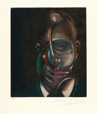  Francis Bacon  (Dublino, 1909 - 1992, ) : Portrait of Michel Leiris (da Requiem pour la Fin des Temps).  - Asta Grafica & Libri - Libreria Antiquaria Gonnelli - Casa d'Aste - Gonnelli Casa d'Aste