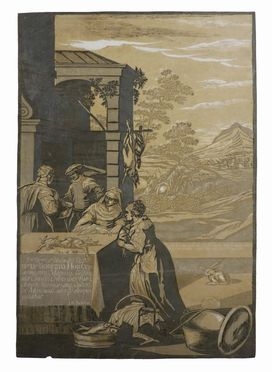  John Baptist Jackson  (1701) : Il ricco epulone e Lazzaro il mendicante.  - Asta Grafica & Libri - Libreria Antiquaria Gonnelli - Casa d'Aste - Gonnelli Casa d'Aste