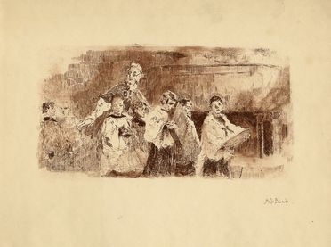  Mos Bianchi  (Monza, 1840 - 1904) : In processione.  - Asta Grafica & Libri - Libreria Antiquaria Gonnelli - Casa d'Aste - Gonnelli Casa d'Aste