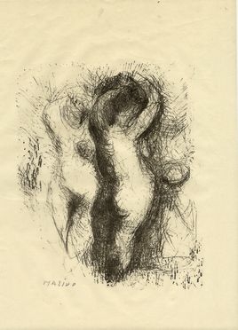  Marino Marini  (Pistoia, 1901 - Viareggio, 1980) : Due nudi.  - Auction Graphics & Books - Libreria Antiquaria Gonnelli - Casa d'Aste - Gonnelli Casa d'Aste