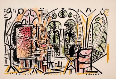  Pablo Picasso  (Malaga, 1881 - Mougins, 1973) : Tavola d'aprs dalla Suite La California.  - Auction Graphics & Books - Libreria Antiquaria Gonnelli - Casa d'Aste - Gonnelli Casa d'Aste