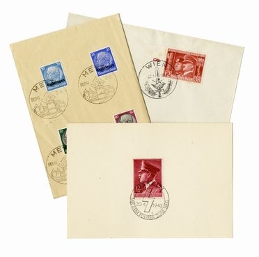 Collection of 65 stamps from the Third Reich. Nazismo, Storia, Diritto e Politica  - Auction Graphics & Books - Libreria Antiquaria Gonnelli - Casa d'Aste - Gonnelli Casa d'Aste