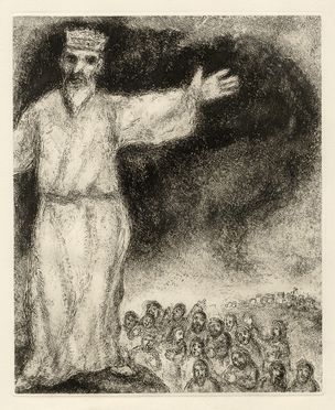  Marc Chagall  (Vitebsk, 1887 - St. Paul de  Vence, 1985) : Josu arrete le soleil.  - Auction Graphics & Books - Libreria Antiquaria Gonnelli - Casa d'Aste - Gonnelli Casa d'Aste