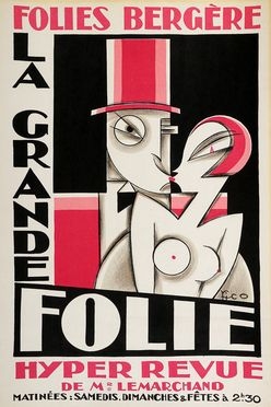  Fico  (Attivo a Parigi, ) : La Grande Folie, hyper revue at the Folies Bergre.  - Asta Grafica & Libri - Libreria Antiquaria Gonnelli - Casa d'Aste - Gonnelli Casa d'Aste