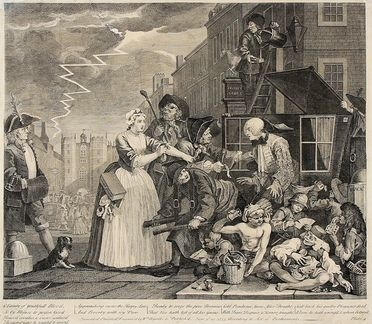  William Hogarth  (Londra, 1697 - 1764) : A Rake's Progress.  - Asta Grafica & Libri - Libreria Antiquaria Gonnelli - Casa d'Aste - Gonnelli Casa d'Aste