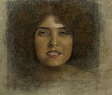  Luigi Ratini  (Trento, 1880 - 1934) : Ritratto femminile.  - Asta Grafica & Libri - Libreria Antiquaria Gonnelli - Casa d'Aste - Gonnelli Casa d'Aste