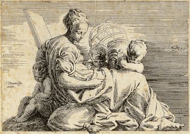  Eloy Bonnejonne  (Châtelet (Belgio), 1628 - Mechelen, 1695) : Allegoria dell'Astronomia.  - Asta Grafica & Libri - Libreria Antiquaria Gonnelli - Casa d'Aste - Gonnelli Casa d'Aste