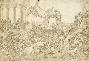  Sebastiano Ricci  (Belluno, 1659 - Venezia, 1734) [da] : Strage degli innocenti.  - Auction Graphics & Books - Libreria Antiquaria Gonnelli - Casa d'Aste - Gonnelli Casa d'Aste
