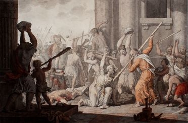  Johannes Schandorff  (Copenaghen, 1767 - 1826) : Scena di sommossa.  - Asta Grafica & Libri - Libreria Antiquaria Gonnelli - Casa d'Aste - Gonnelli Casa d'Aste