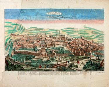  Pierre Aveline  (Parigi, 1654 - 1722) : Ierusalem comme elle est a present.  - Asta Grafica & Libri - Libreria Antiquaria Gonnelli - Casa d'Aste - Gonnelli Casa d'Aste