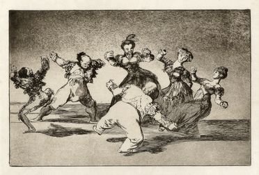  Francisco Goya y Lucientes  (Fuendetodos,, 1746 - Bordeaux,, 1828) : Si Marina bayló, tome lo que halló.  - Asta Grafica & Libri - Libreria Antiquaria Gonnelli - Casa d'Aste - Gonnelli Casa d'Aste