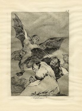  Francisco Goya y Lucientes  (Fuendetodos,, 1746 - Bordeaux,, 1828) : Soplones.  - Asta Grafica & Libri - Libreria Antiquaria Gonnelli - Casa d'Aste - Gonnelli Casa d'Aste