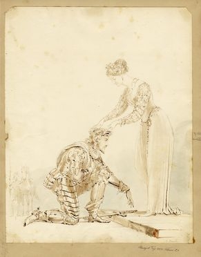  George Hayter  (London, 1792 - London, 1871) : Scena di incoronazione.  - Asta Grafica & Libri - Libreria Antiquaria Gonnelli - Casa d'Aste - Gonnelli Casa d'Aste